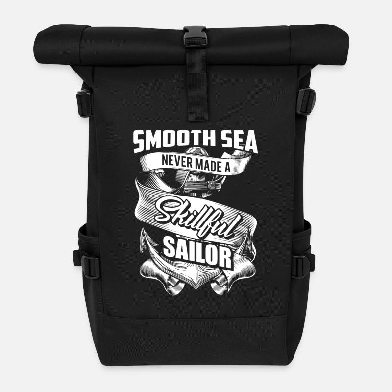 Smooth Sea - Skillful Sailor - EN - Sac à dos roll top - noir