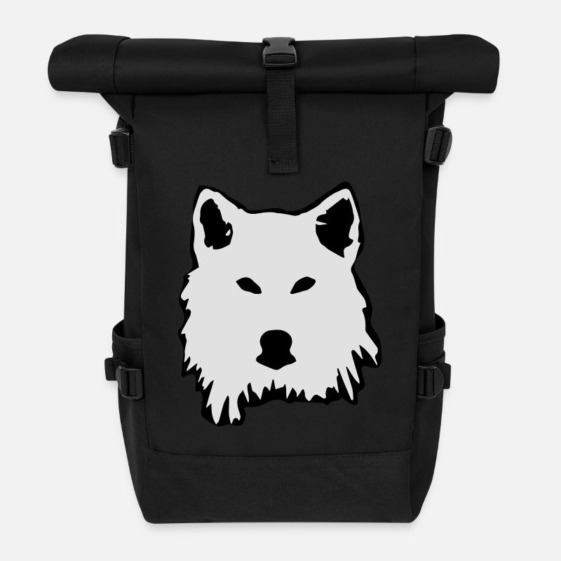 wolf - Rolltop Rucksack - Schwarz