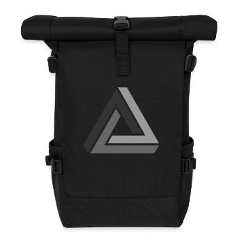 illusion d’optique - Sac à dos roll top - noir - Devant
