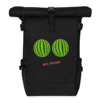melone poitrine costume carnaval soutien fascisme - Sac à dos roll top - noir - Devant