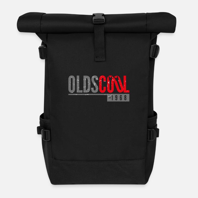 Oldscool - 1968 - Super cool lustig Geschenk - Rolltop Rucksack - Schwarz