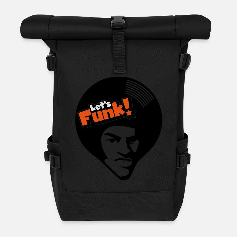 Waxman - Rolltop Rucksack - Schwarz
