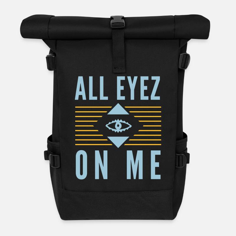 All Eyez on Me 2Pac - Rolltop Rucksack - Schwarz