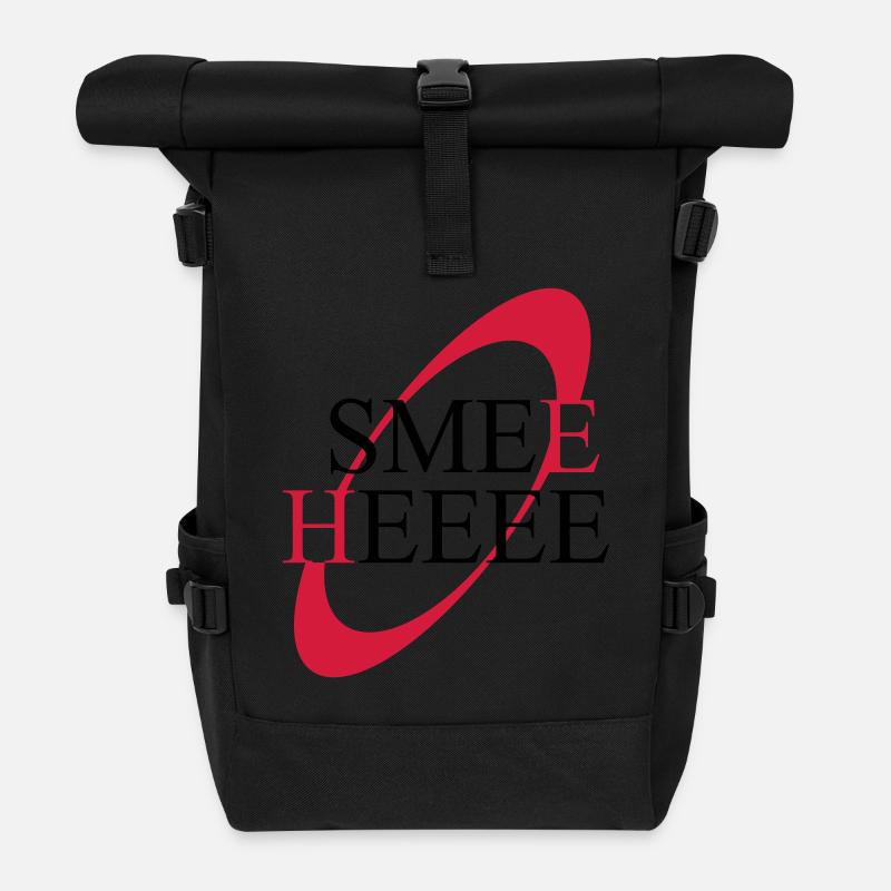 Smee Heee Kryten Red Dwarf quote - Roll Top Backpack - black