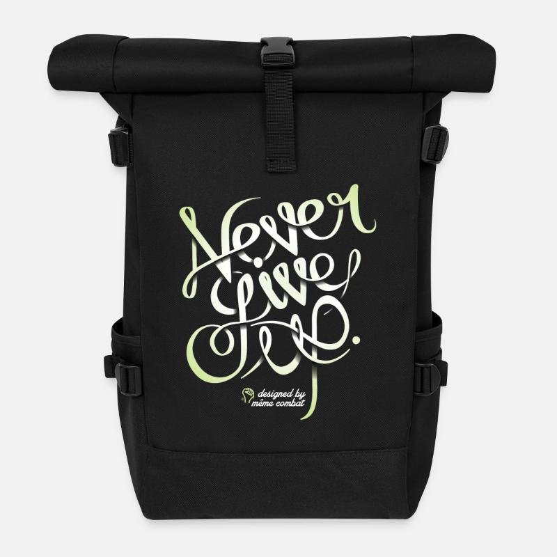 mcmotif2014_never - Rolltop Rucksack - Schwarz