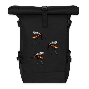 insectes moustiques insectes moustiques moustiques animaux - Sac à dos roll top - noir - Devant