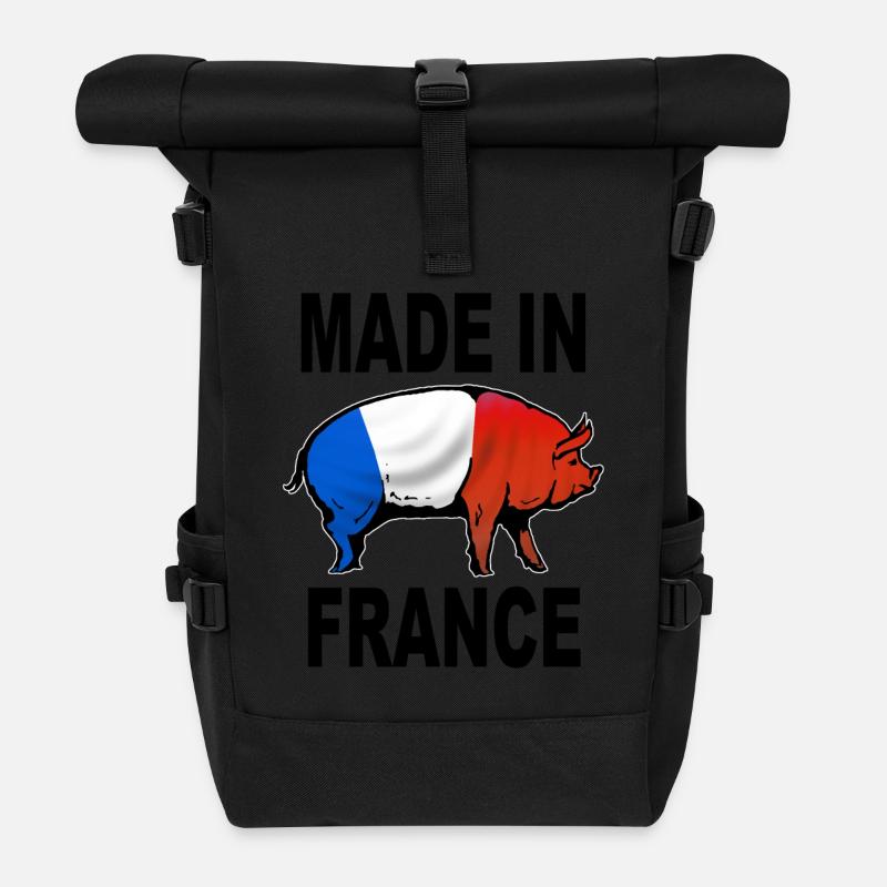 charcutier cochonnailles 04 - Sac à dos roll top - noir
