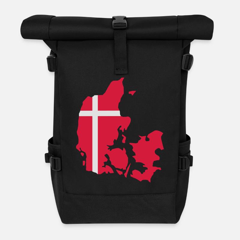 daenemark_02 - Rolltop Rucksack - Schwarz