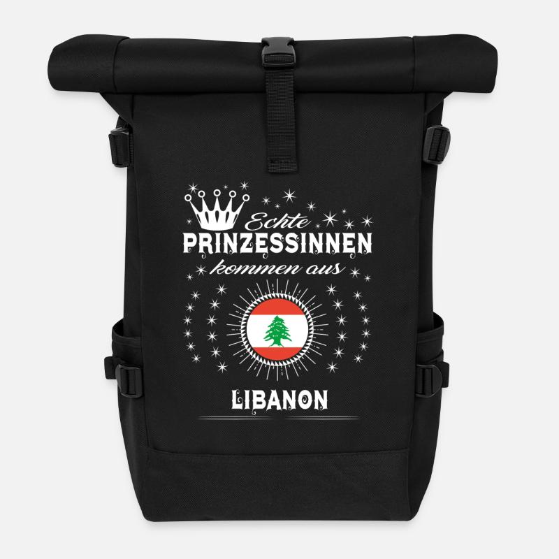 Heimat Prinzessinnen kommen LIBANON - Rolltop Rucksack - Schwarz