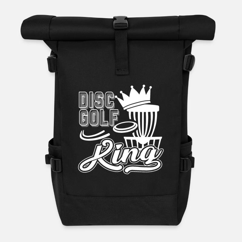 Disc Golf Disc Golf King - Rolltop Rucksack - Schwarz