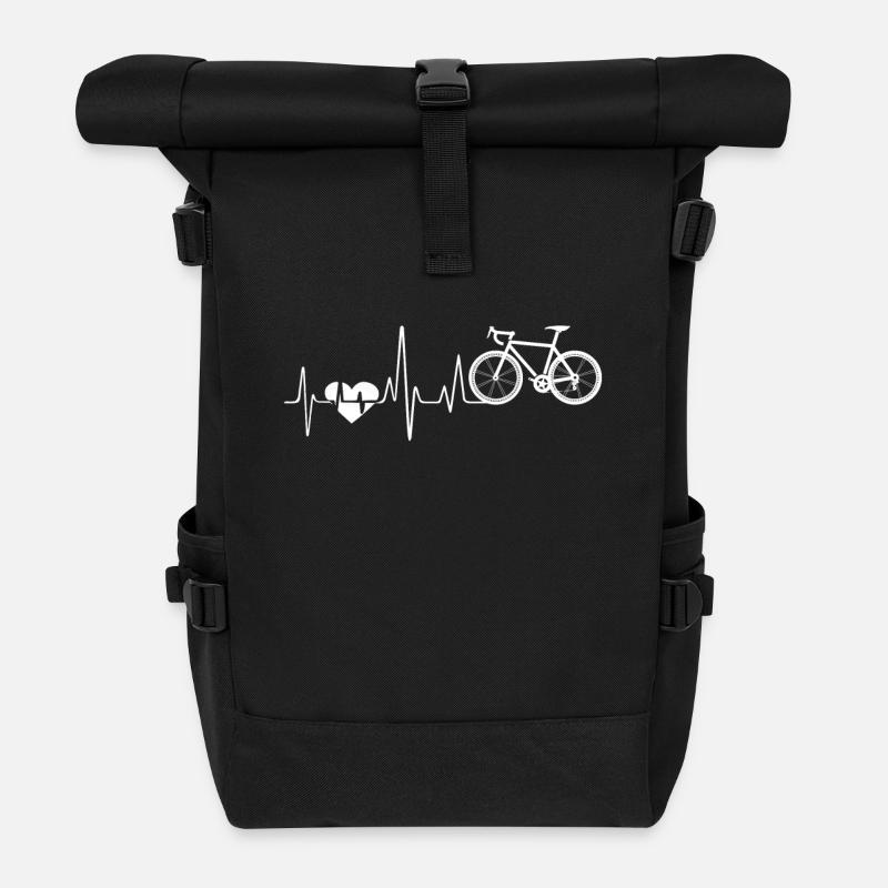 Vélo Bicyclette Heartbeat - Sac à dos roll top - noir