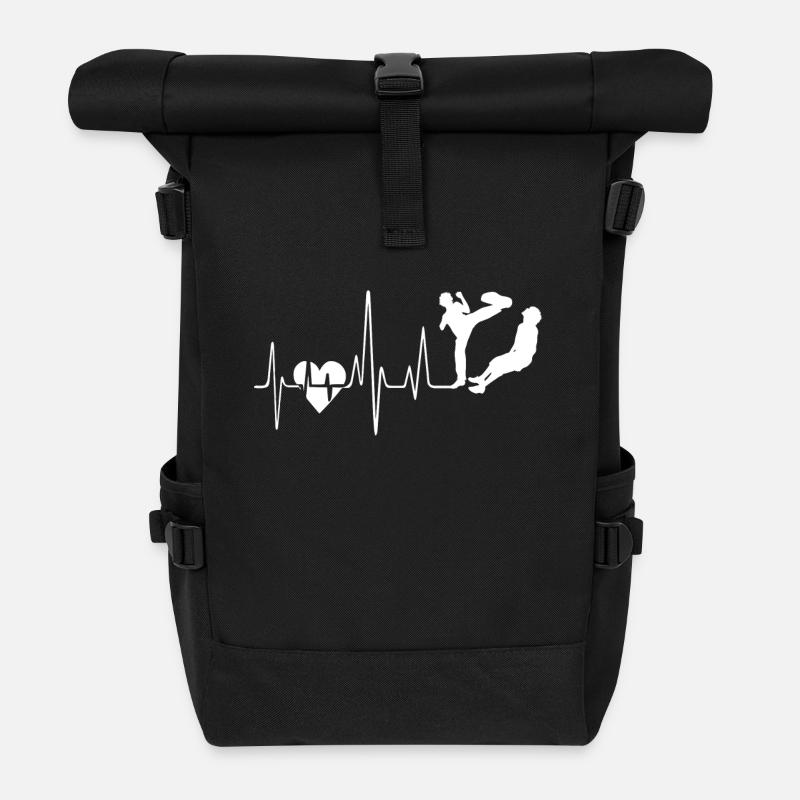 Krav Maga Krav Maga Herzschlag - Rolltop Rucksack - Schwarz