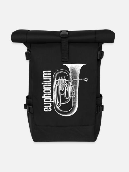 Euphonium Shirts - Rolltop Rucksack - Schwarz