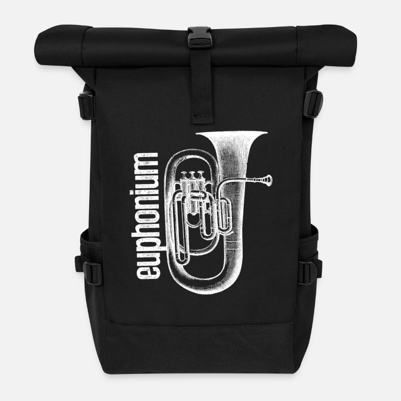 Euphonium Shirts - Rolltop Rucksack - Schwarz