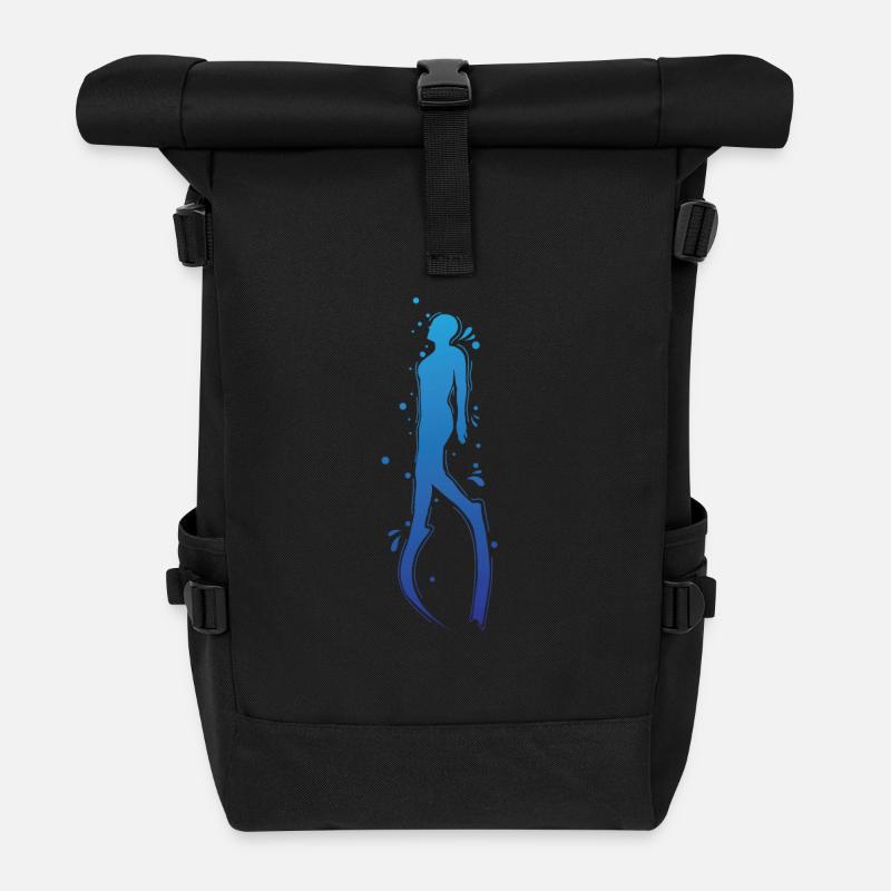 Plongée en apnée une seule fois - Sac à dos roll top - noir