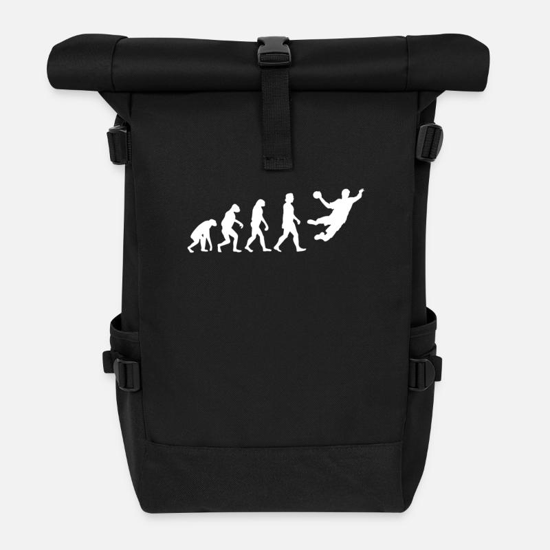 Évolution du handball - Sac à dos roll top - noir