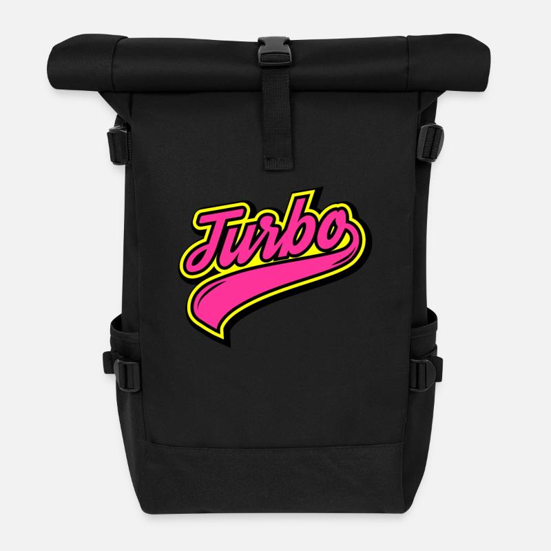 Turbo - Roll Top Backpack - black