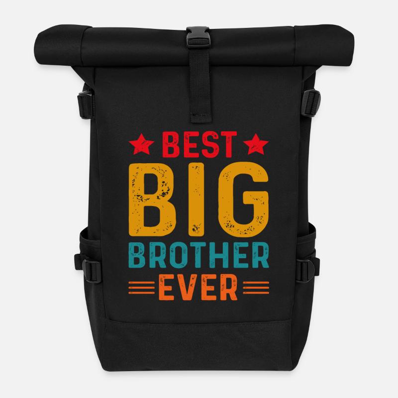 Bester Big Brother aller Zeiten - Rolltop Rucksack - Schwarz