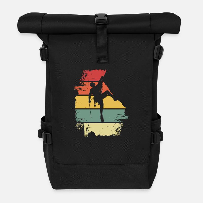 Rock Climbing - Rolltop Rucksack - Schwarz