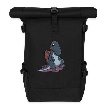 Spinosaure de dessin animé - Sac à dos roll top - noir - Devant