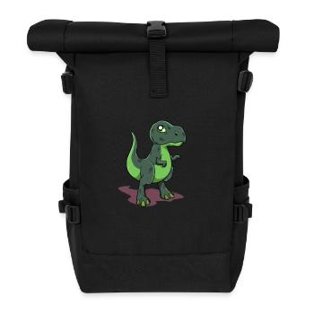 Dessin animé Tyrannosaurus Rex - Sac à dos roll top - noir - Devant