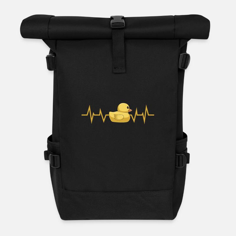 Bain battement de cœur de canard - Sac à dos roll top - noir