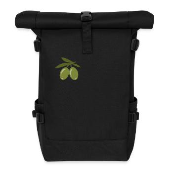 Olives - Roll Top Backpack - black - Front