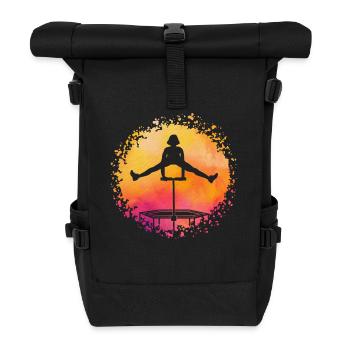 Trampoline - Sac à dos roll top - noir - Devant