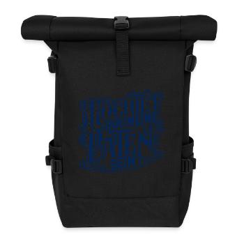 Möchtet ihr meine Paten sein? (die Patenfrage) - Rolltop Rucksack - Schwarz - Vorne