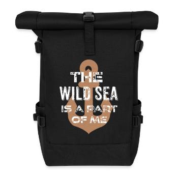 Wild Sea Anchor - Rolltop Rucksack - Schwarz - Vorne
