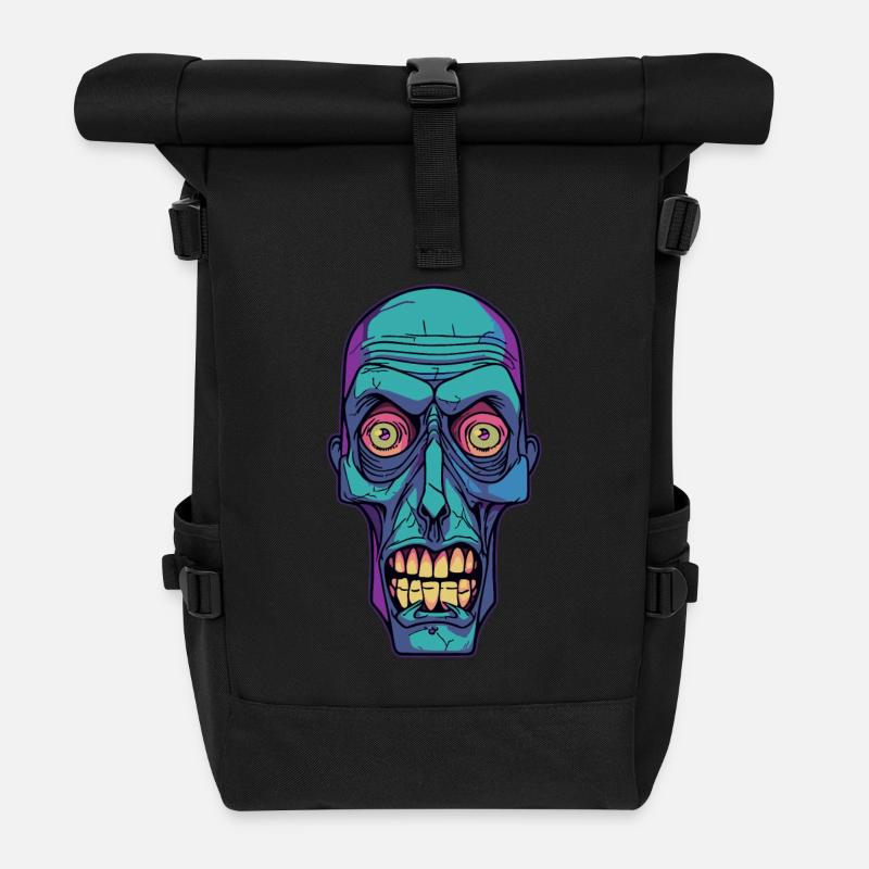 Monster Zombie - Rolltop Rucksack - Schwarz