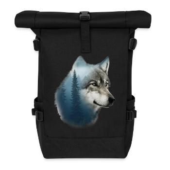 Wolf - Rolltop Rucksack - Schwarz - Vorne