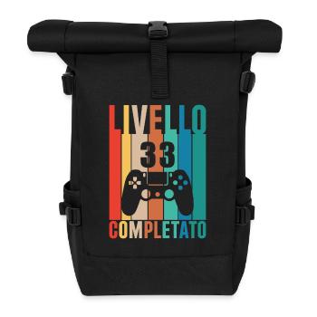 Stufe 33 - Rolltop Rucksack - Schwarz - Vorne