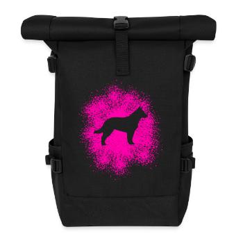 Schäferhund – Treuer Begleiter - Rolltop Rucksack - Schwarz - Vorne
