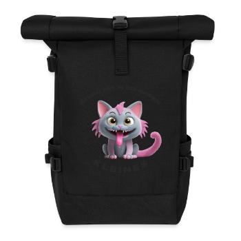 Regarde-moi dans les yeux petit - Sac à dos roll top - noir - Devant