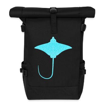 Ray – Flotteur élégant des mers - Sac à dos roll top - noir - Devant