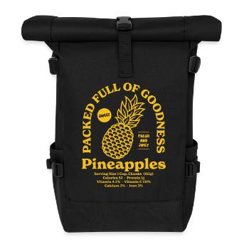 Ananas Nutritionnel - Sac à dos roll top - noir - Devant