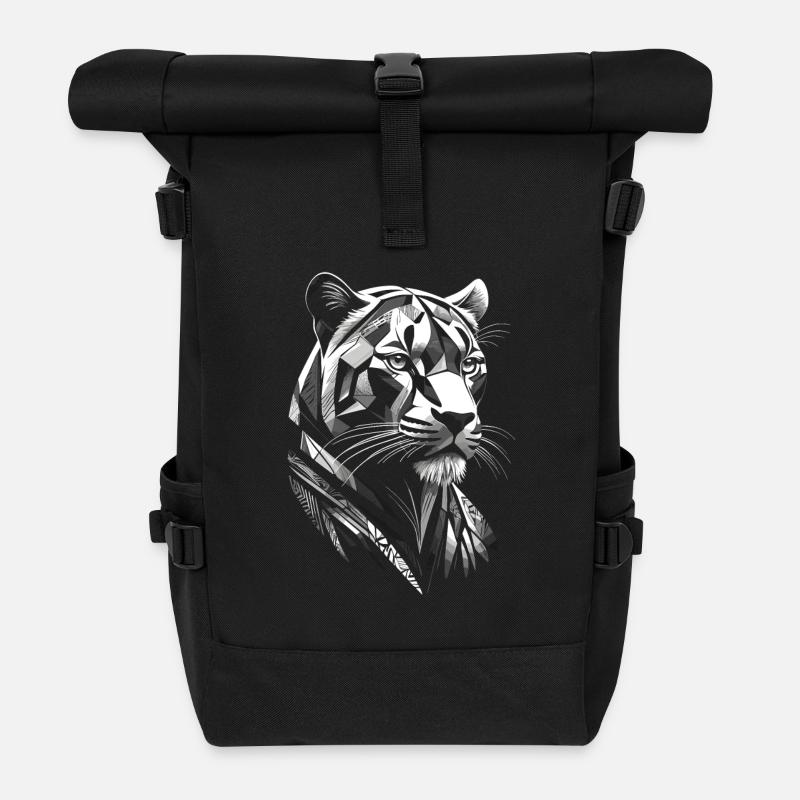 Moderner - Panther - Rolltop Rucksack - Schwarz