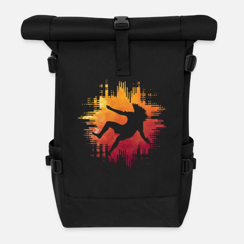 Capoeira - Sac à dos roll top - noir