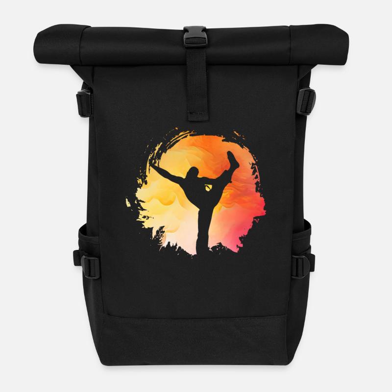 Capoeira - Rolltop Rucksack - Schwarz