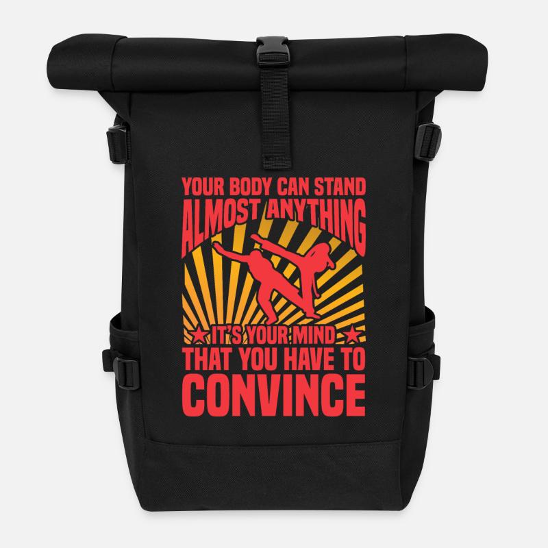 Capoeira - Rolltop Rucksack - Schwarz