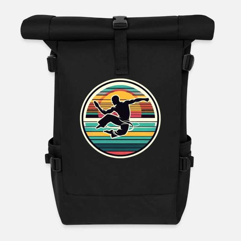 Capoeira - Sac à dos roll top - noir