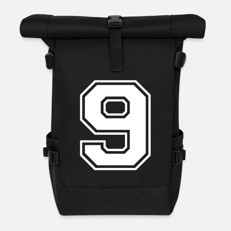 9 - Rolltop Rucksack - Schwarz