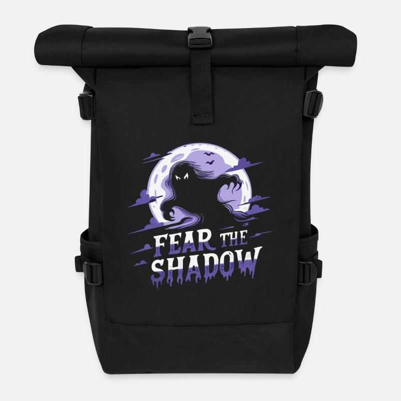 GRUSELIGER SCHATTEN - Rolltop Rucksack - Schwarz