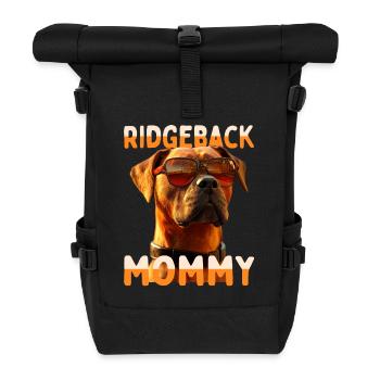 Rhodesian Ridgeback Mommy Dogs Mom Mother's Day Mom - Roll Top Backpack - black - Front