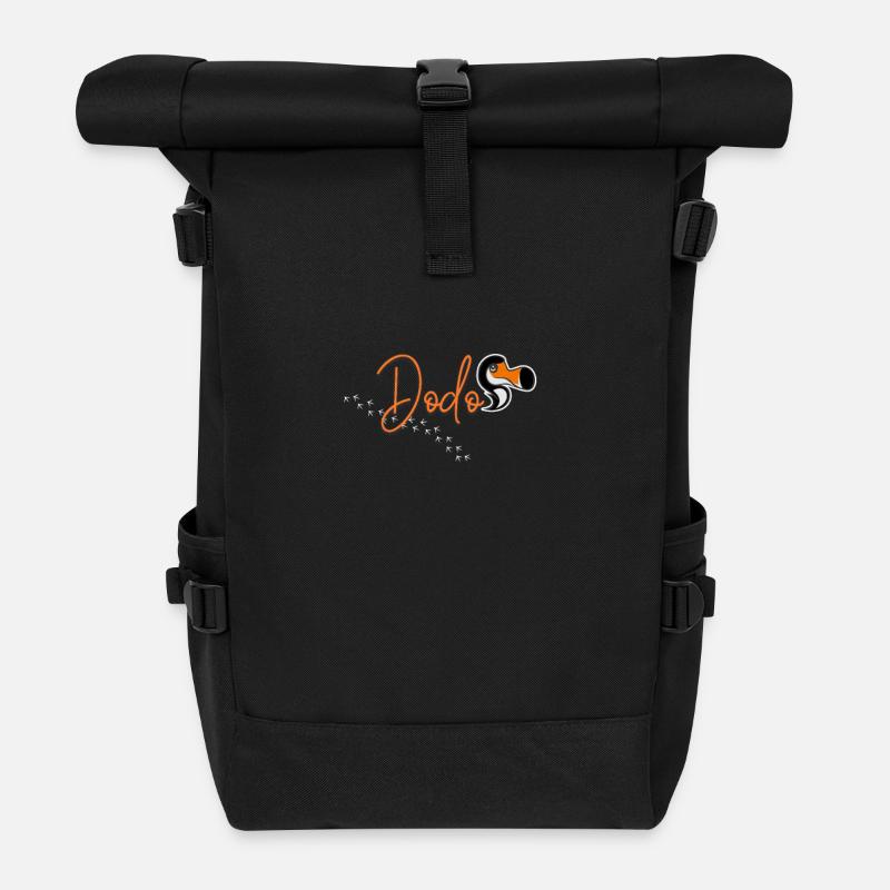 Dodo aus Mauritius - Rolltop Rucksack - Schwarz