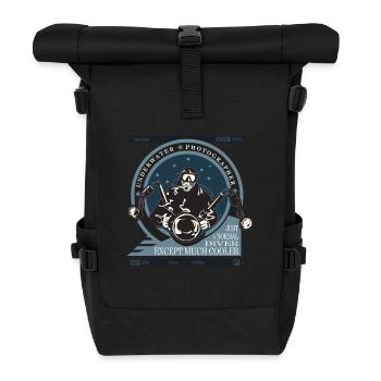 Unterwasserfotograf Tauchen - Rolltop Rucksack - Schwarz - Vorne