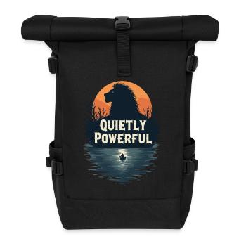 INTROVERTIERT - Rolltop Rucksack - Schwarz - Vorne