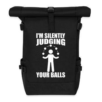 Jongleur drôle - Sac à dos roll top - noir - Devant