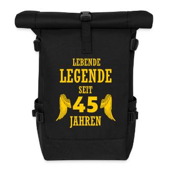 Légende vivante 45 ans 45e anniversaire drôle - Sac à dos roll top - noir - Devant
